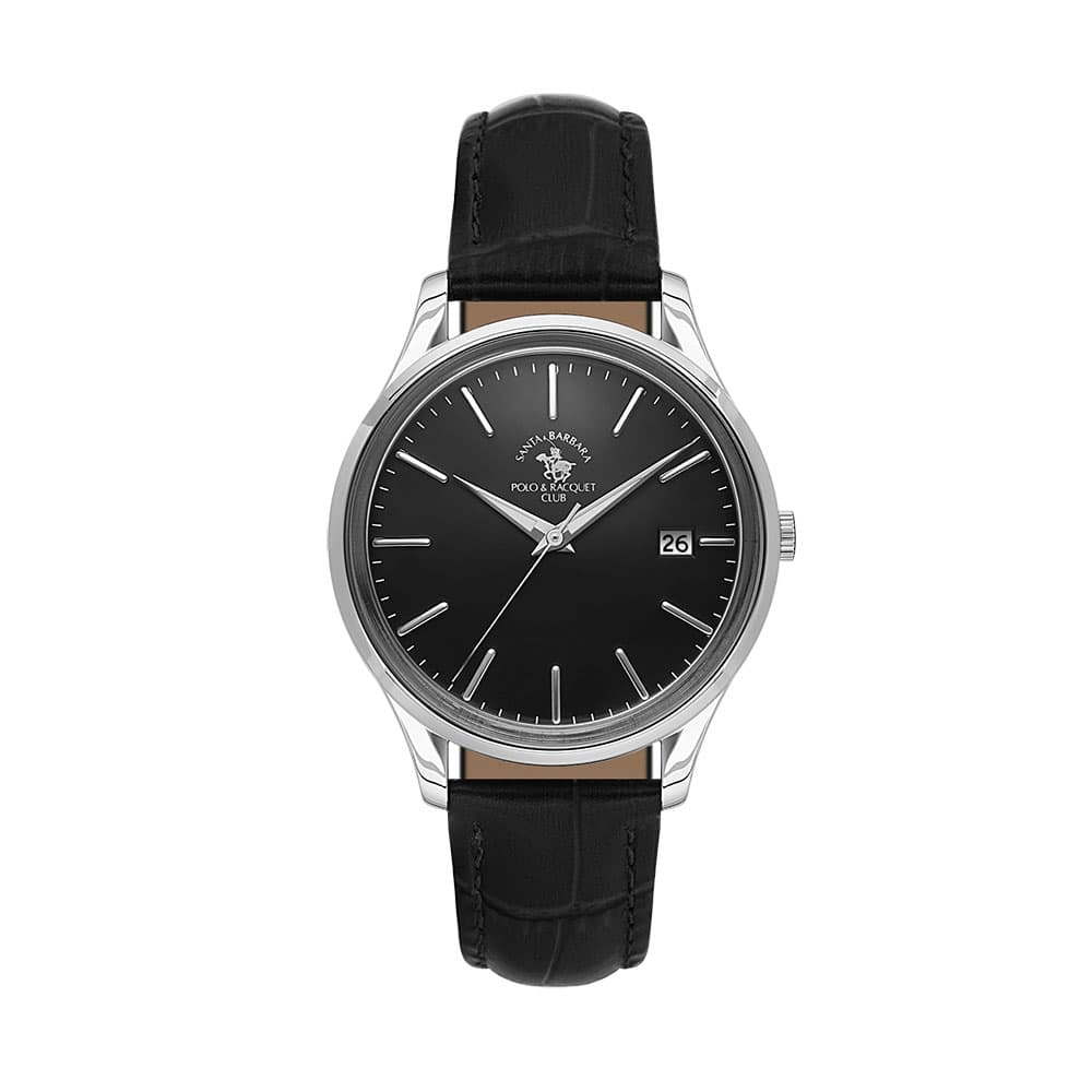 Santa Barbara Polo Noble - Ceas Barbatesc Quartz Negru SB.8.10011-2