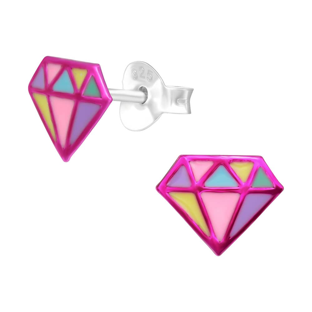 Cercei argint copii Seraphina multicolori