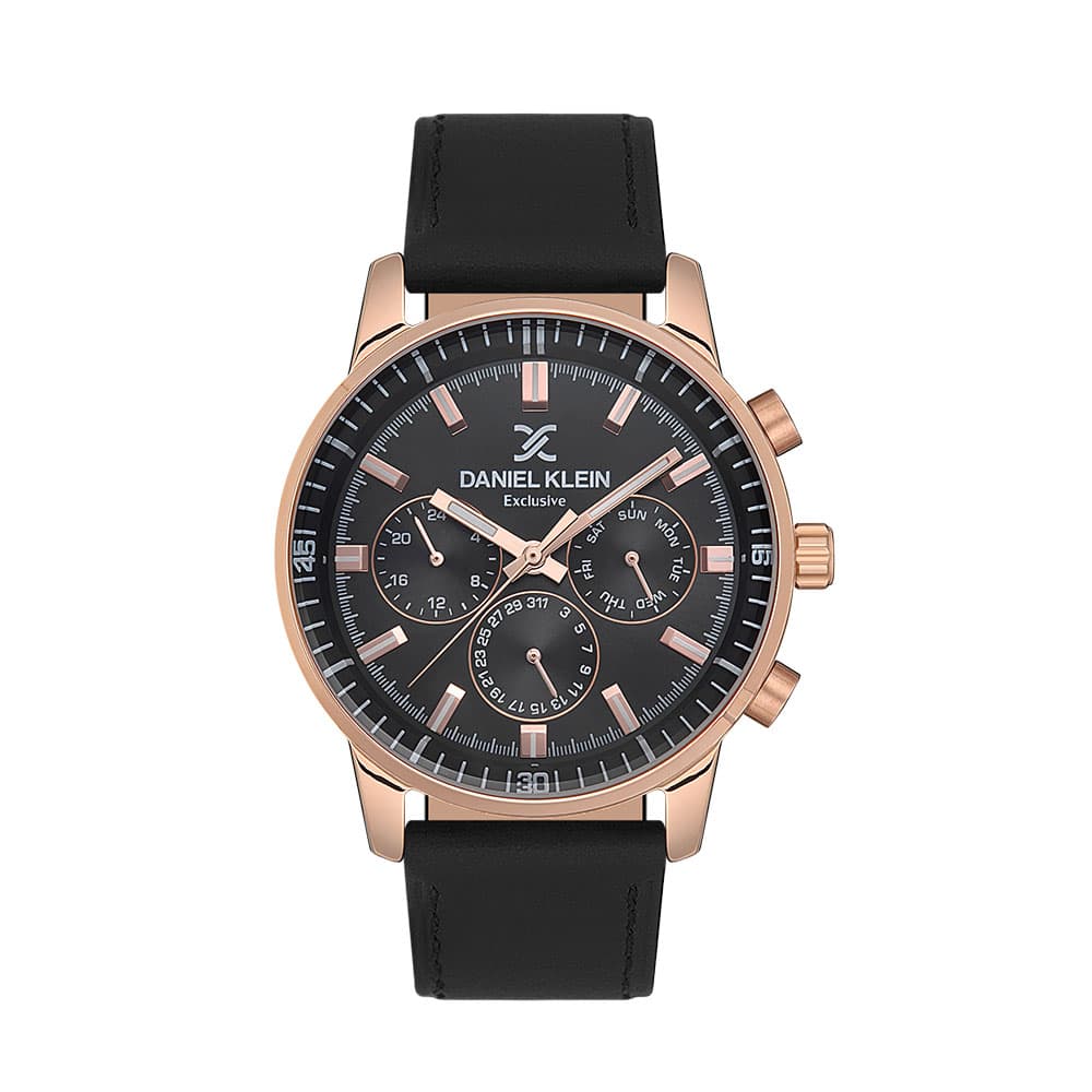Daniel Klein Exclusive - Ceas Barbatesc Quartz Negru DK.1.13528.4