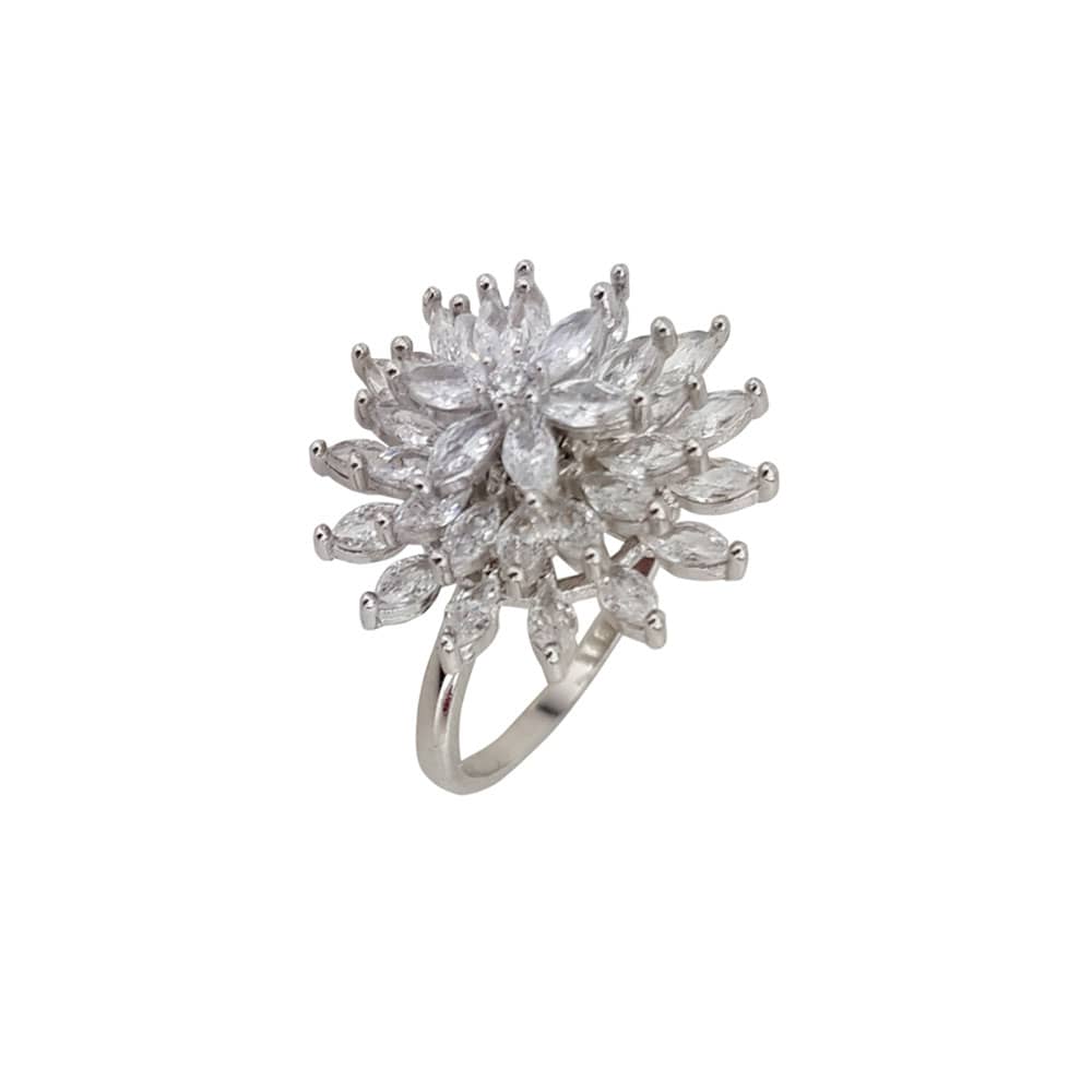 Inel argint elegant floare Thia marimea 51