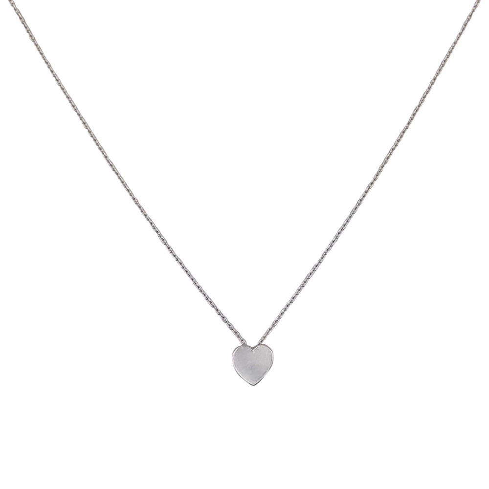 Lant argint Simple heart