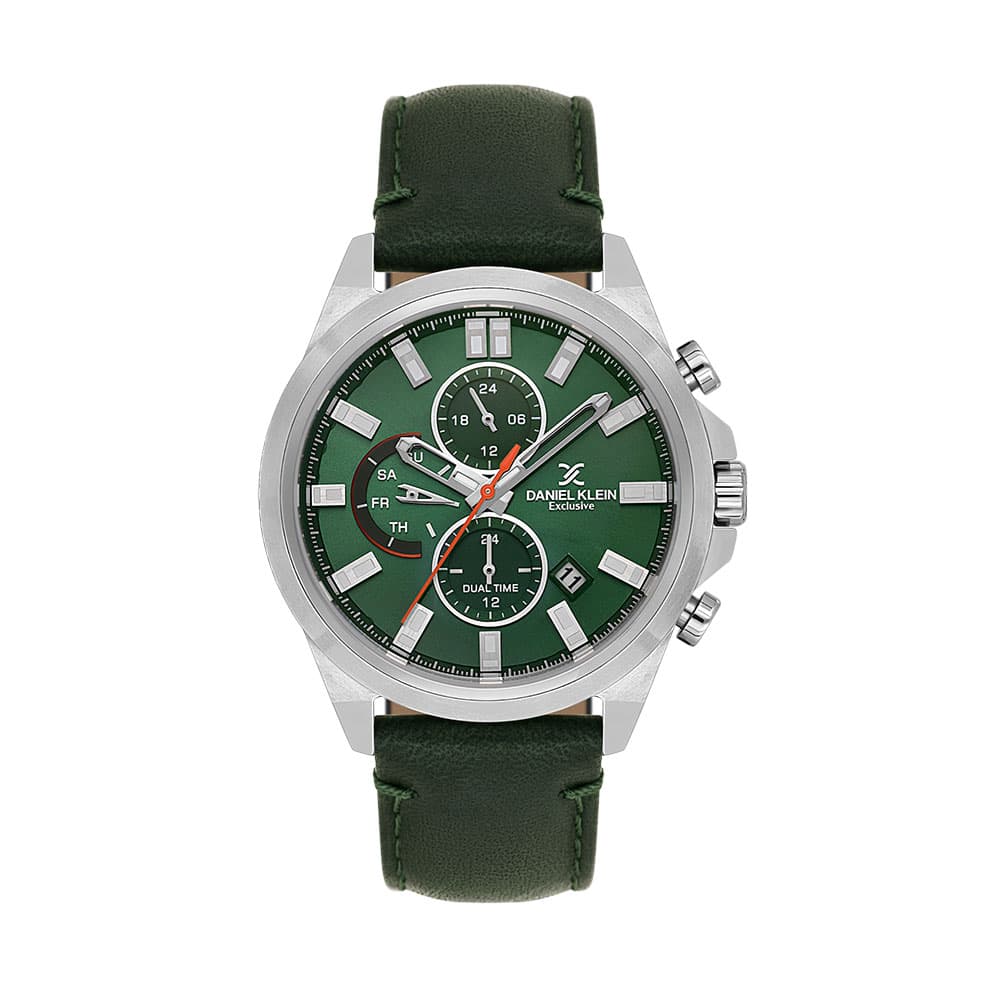 Daniel Klein Exclusive - Ceas Barbatesc Quartz Verde DK.1.14244-3