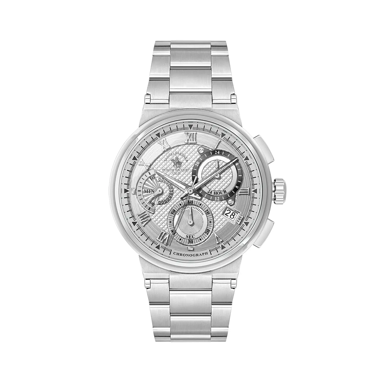 Santa Barbara Polo Legend - Ceas Barbatesc Quartz Argintiu SB.1.10705-6