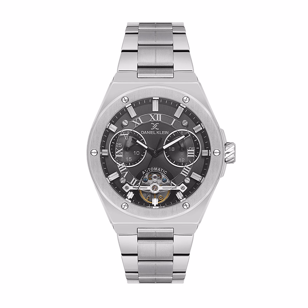 Daniel Klein Skeleton - Ceas Barbatesc Automatic Argintiu DK.1.14280-2