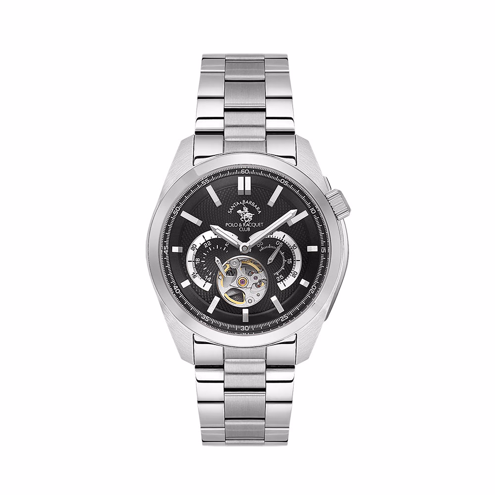 Santa Barbara Polo Luxury - Ceas Barbatesc Automatic Argintiu SB.1.10628.2