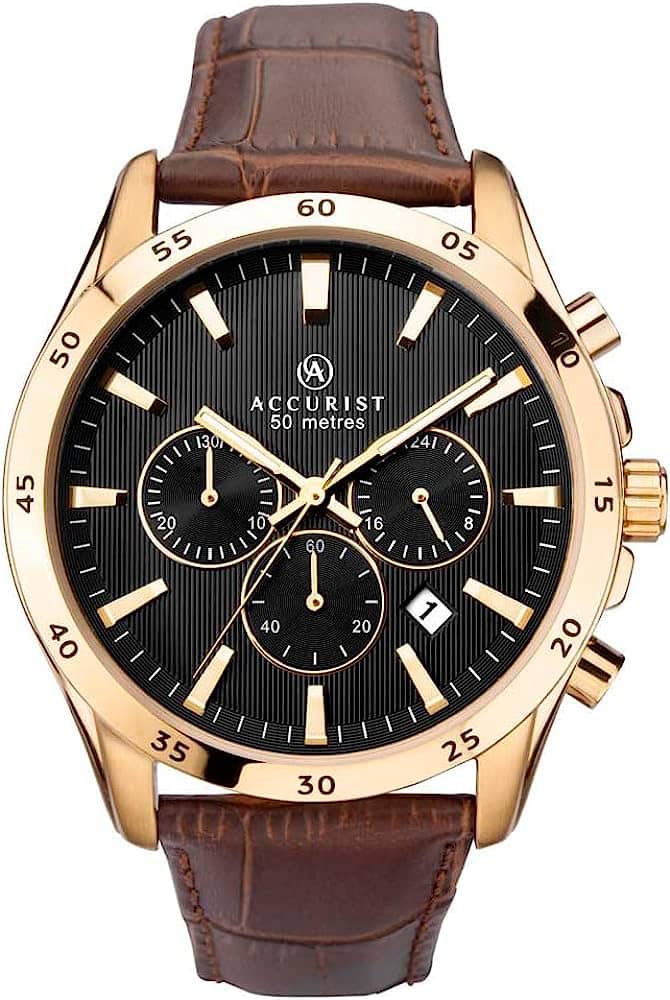 Мъжки аналогов часовник Accurist Chronograph - A-MS644