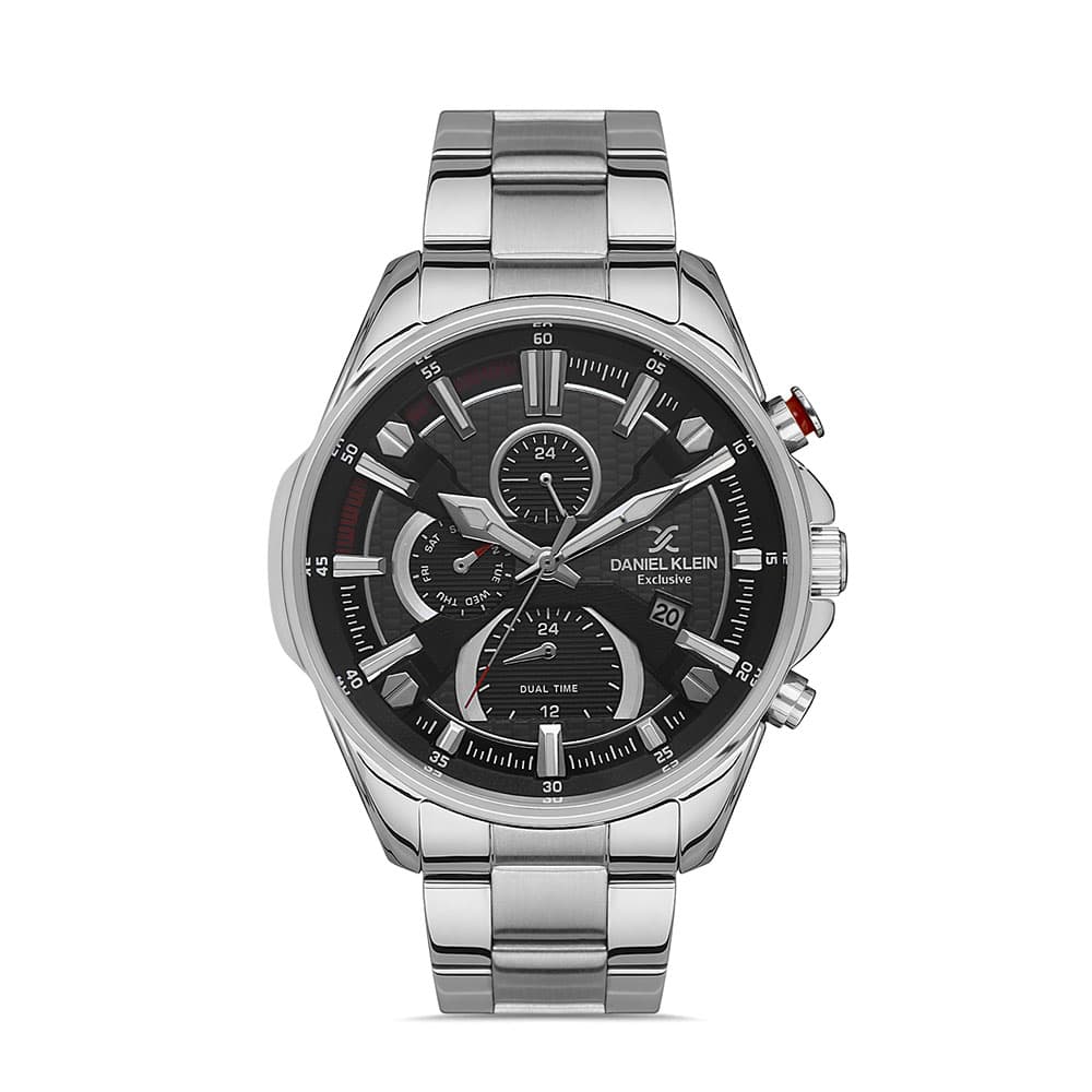 Daniel Klein Exclusive - Ceas Barbatesc Quartz Argintiu DK.1.13387.1
