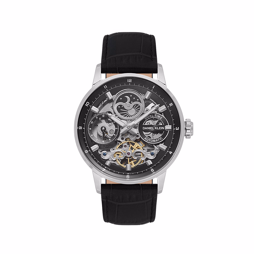 Daniel Klein Skeleton - Ceas Barbatesc Automatic Negru DK.1.14013.1