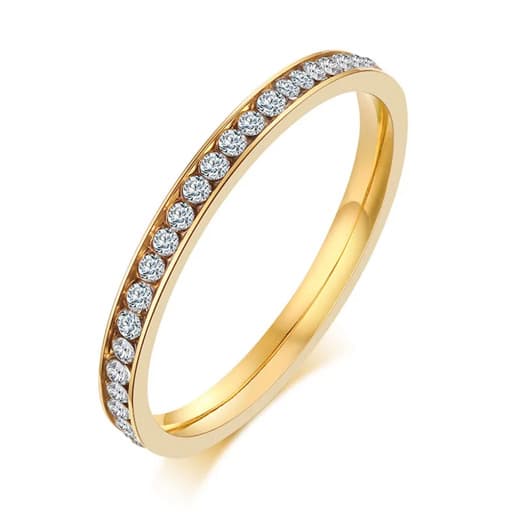 Inel Eternity Auriu Thia Jewelry S.Steel Dama