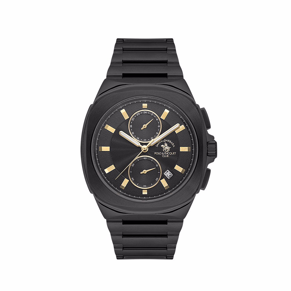 Santa Barbara Polo Luxury - Ceas Barbatesc Quartz Negru SB.1.10610.5