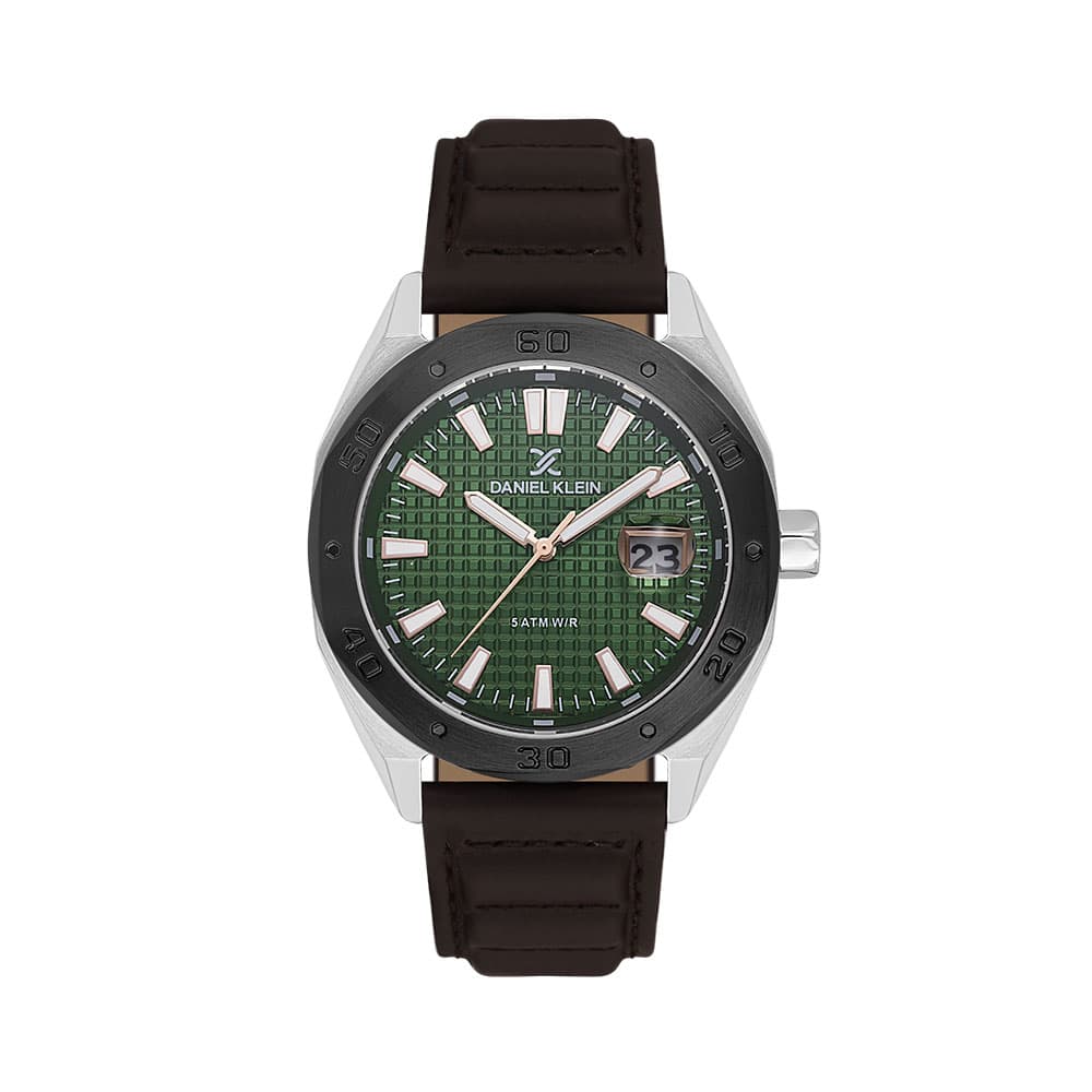 Daniel Klein Premium - Ceas Barbatesc Quartz Cafeniu DK.1.14077.3