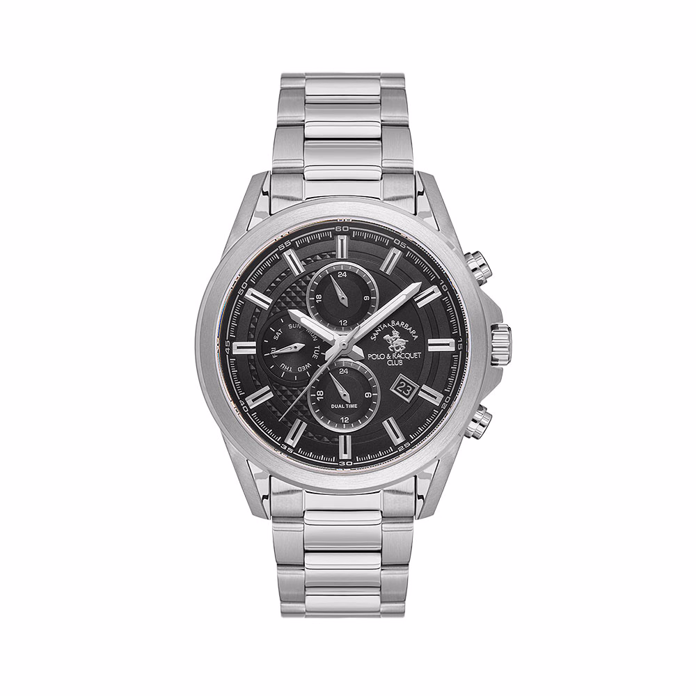 Santa Barbara Polo Legend - Ceas Barbatesc Quartz Argintiu SB.1.10675-1