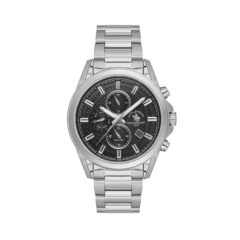 Santa Barbara Polo Legend - Ceas Barbatesc Quartz Argintiu SB.1.10675-1