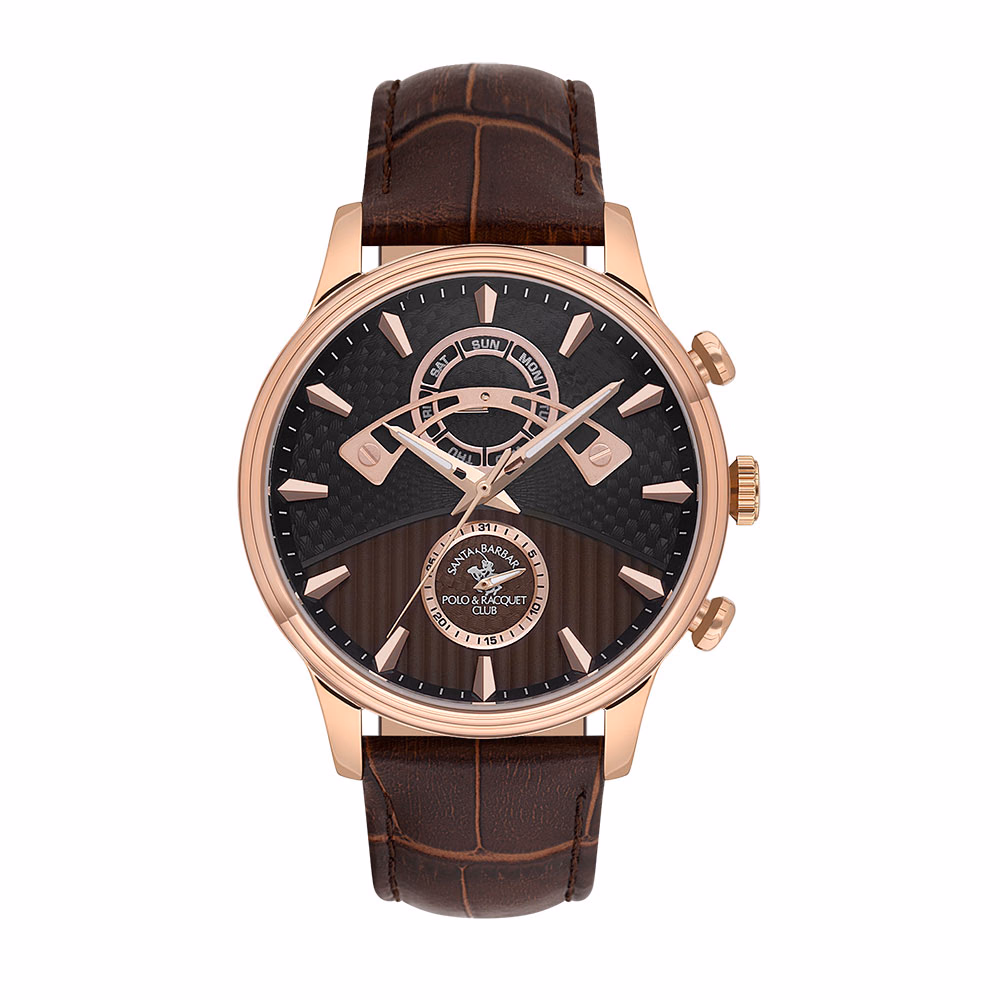 Santa Barbara Polo Legend - Ceas Barbatesc Quartz Cafeniu SB.1.10593.4