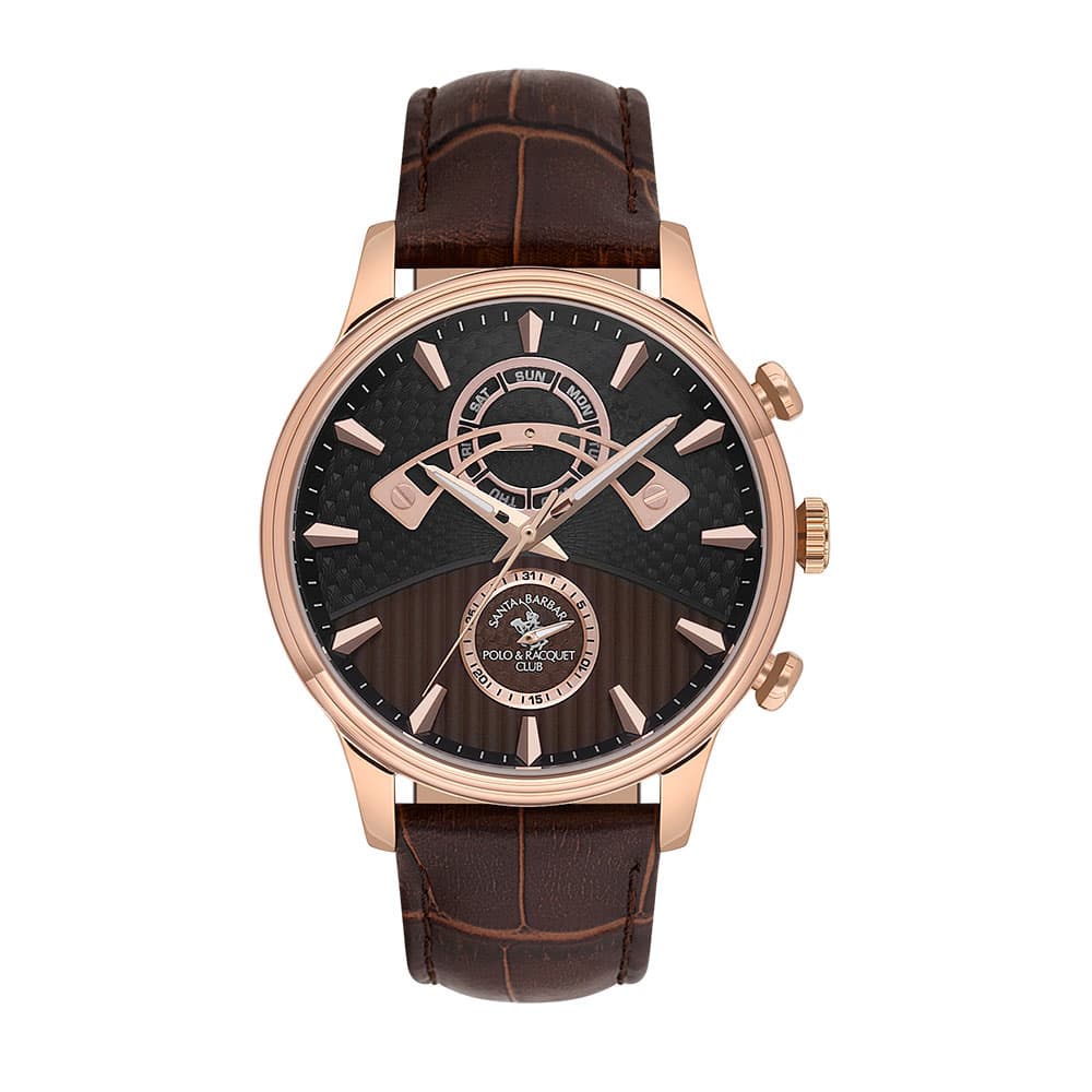 Santa Barbara Polo Legend - Ceas Barbatesc Quartz Cafeniu SB.1.10593.4