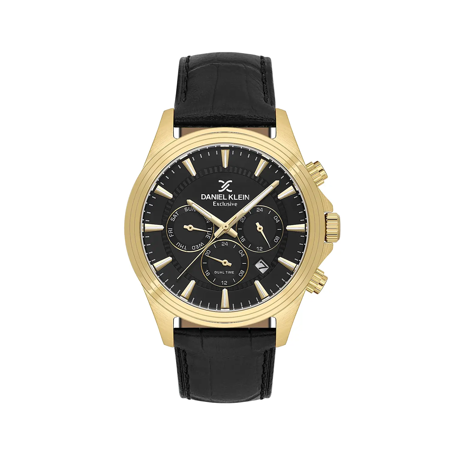 Daniel Klein Exclusive DK.1.14346-5 - Ceas barbatesc quartz negru