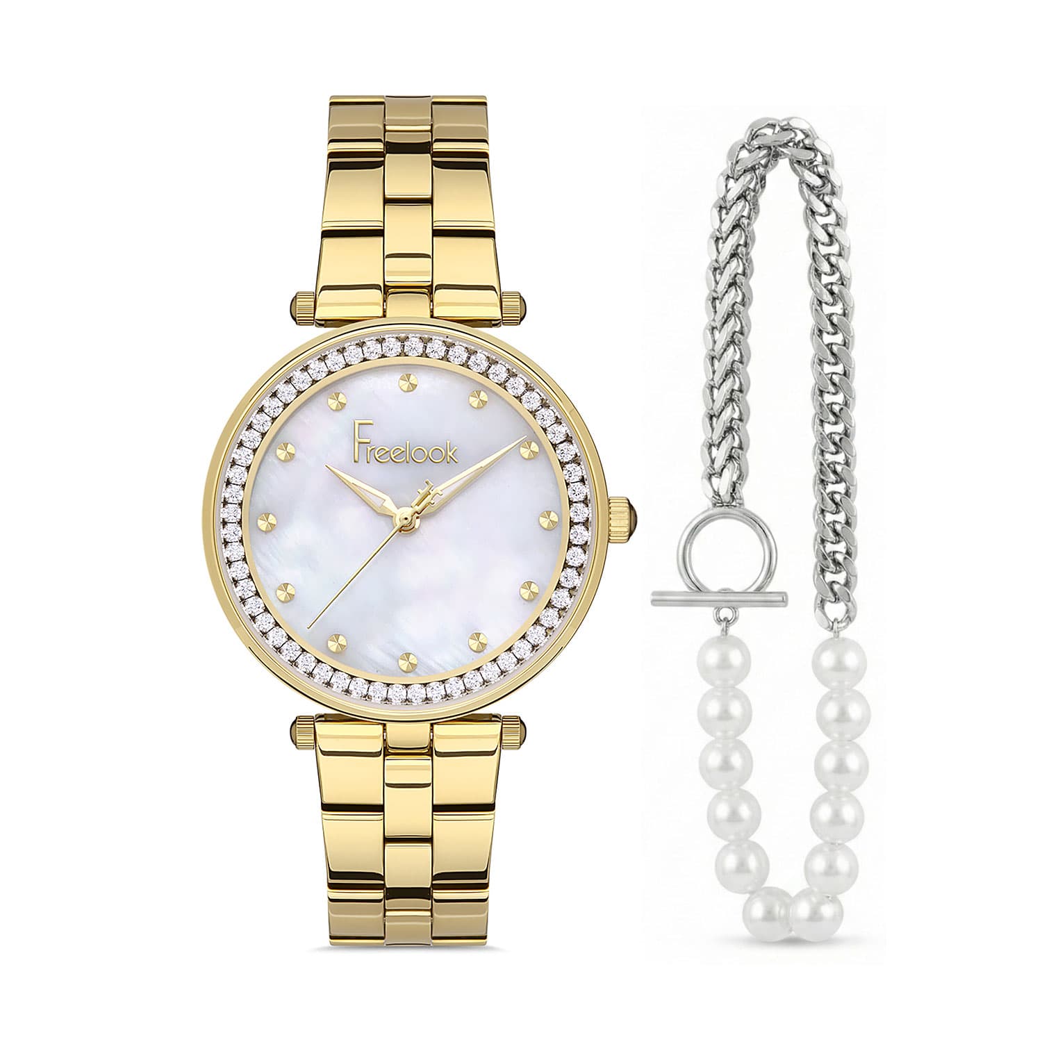 Freelook Lumiere - Ceas Dama Quartz Auriu FL.1.10368.3