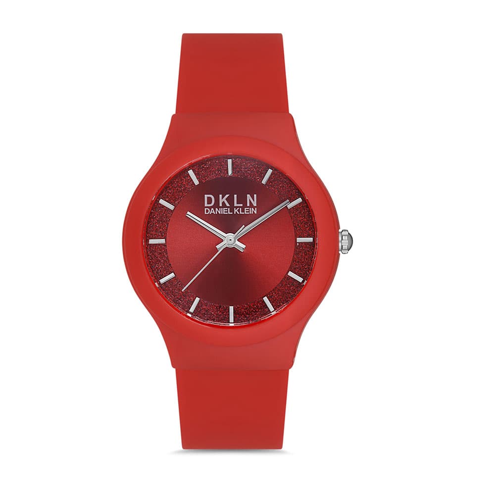 Daniel Klein Dkln - Ceas Dama Quartz Rosu DK.1.12713.4
