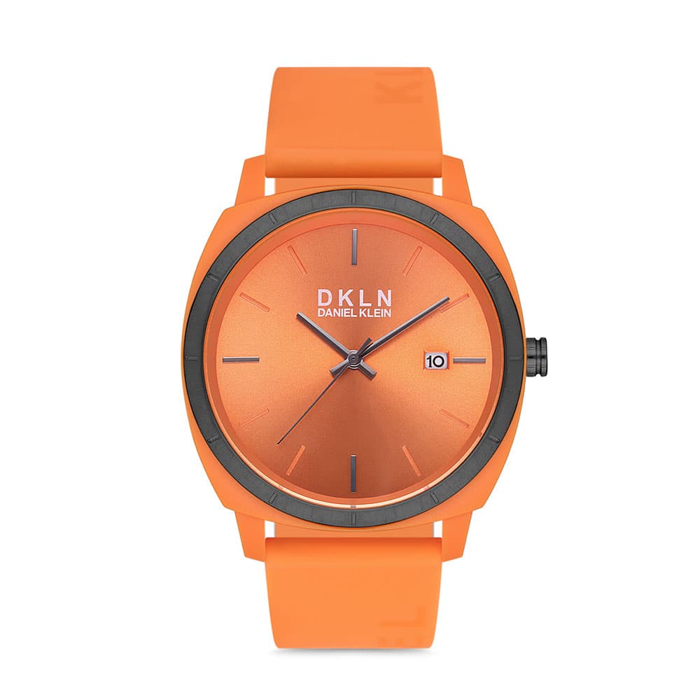 Daniel Klein Dkln - Ceas Barbatesc Quartz Portocaliu DK.1.12650.6
