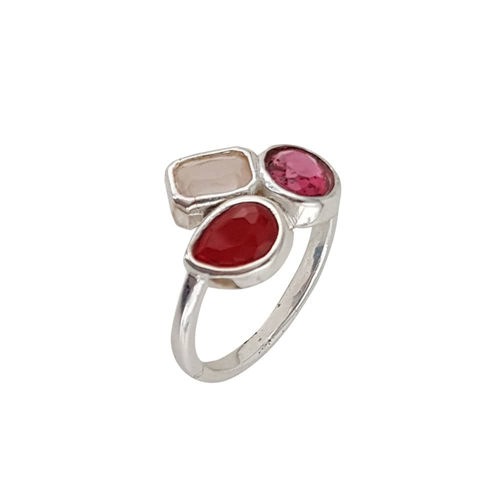 Inel argint elegant colorat Thia marimea 53