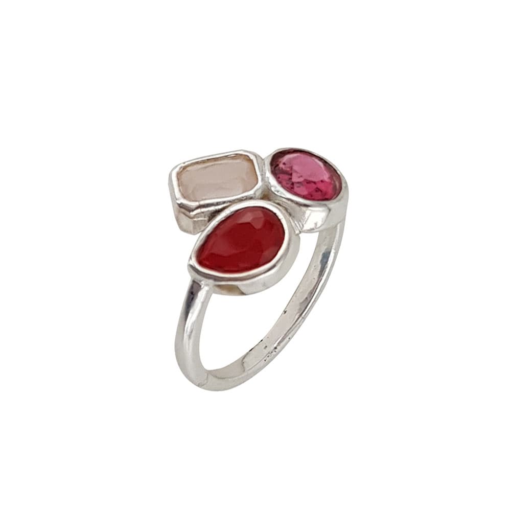 Inel argint elegant colorat Thia marimea 53