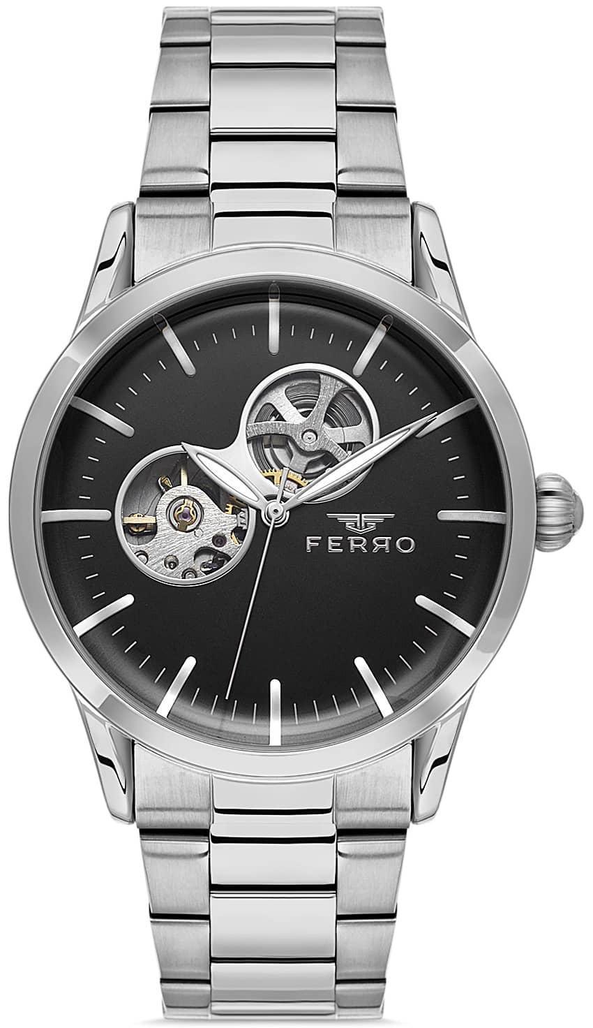 Мъжки часовник Ferro Open Heart - F31445A-A2