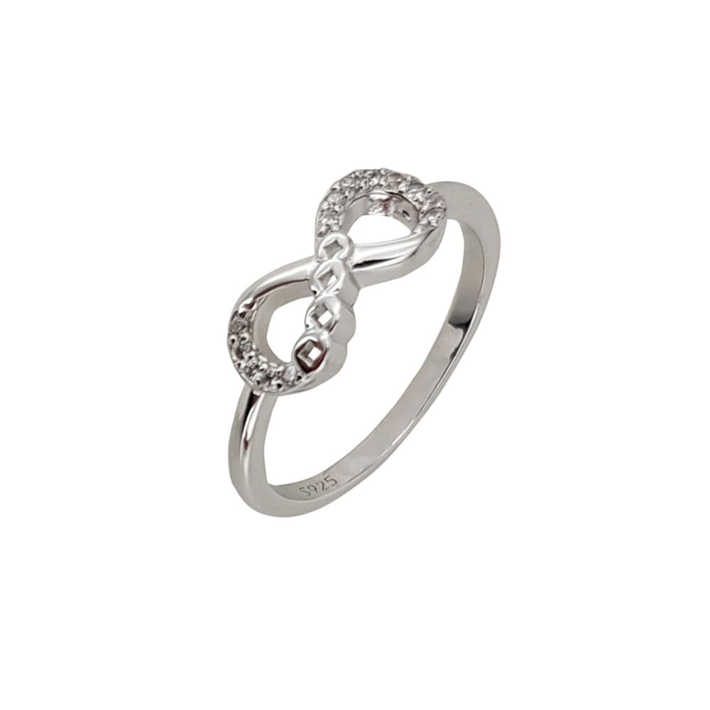 Inel argint zirconii Infinity, marime 53