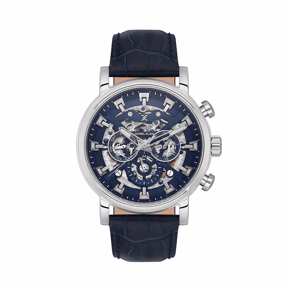 Daniel Klein Skeleton - Ceas Barbatesc Automatic Bleumarin DK.1.13850.2