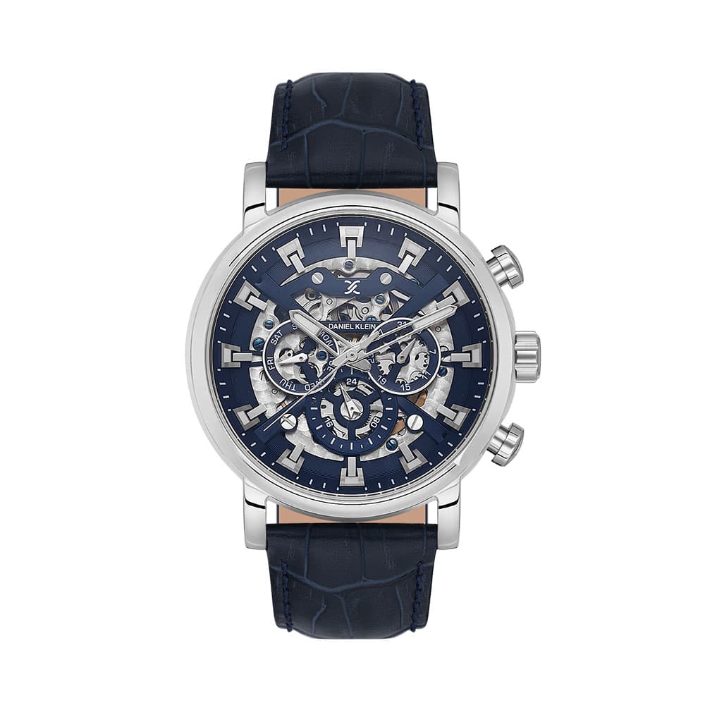 Daniel Klein Skeleton - Ceas Barbatesc Automatic Bleumarin DK.1.13850.2