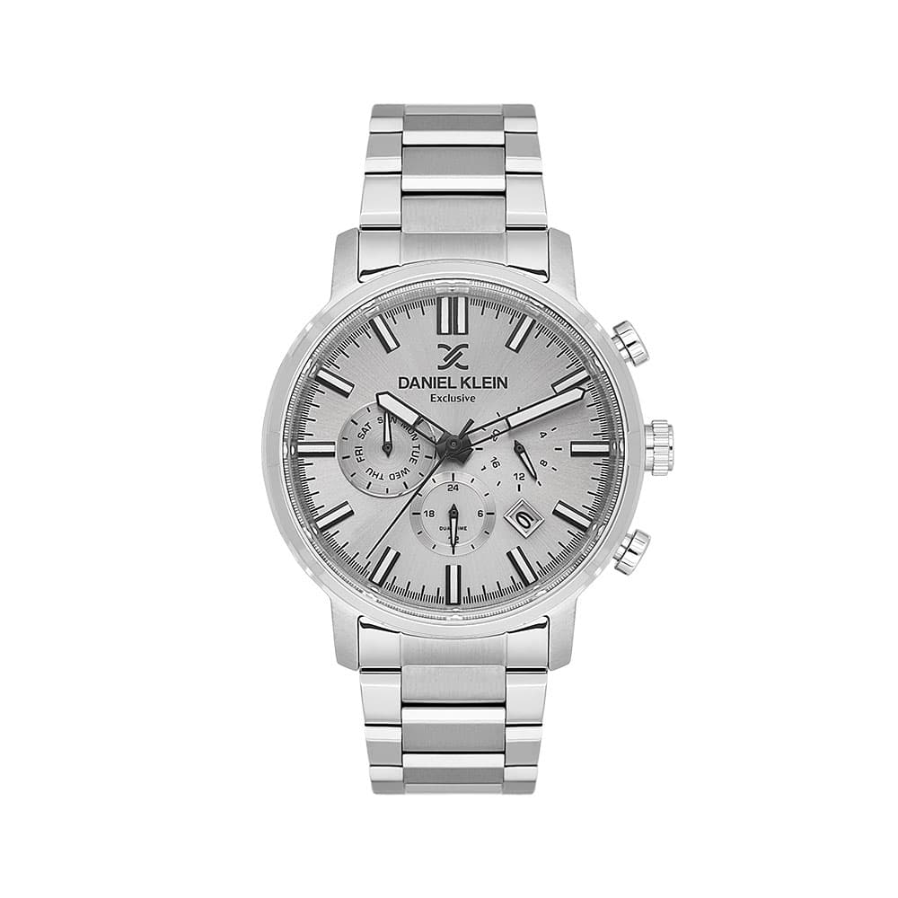 Daniel Klein Exclusive - Ceas Barbatesc Quartz Argintiu DK.1.14230.1