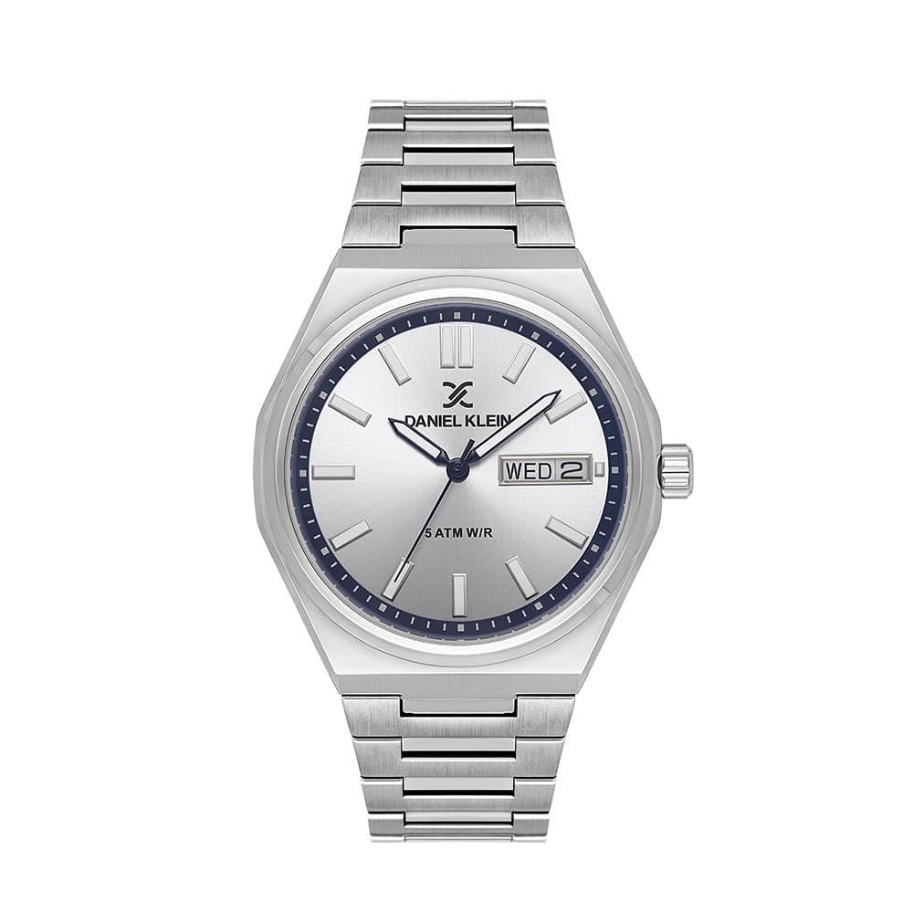 Daniel Klein Premium - Ceas Barbatesc Quartz Argintiu DK.1.14150.1