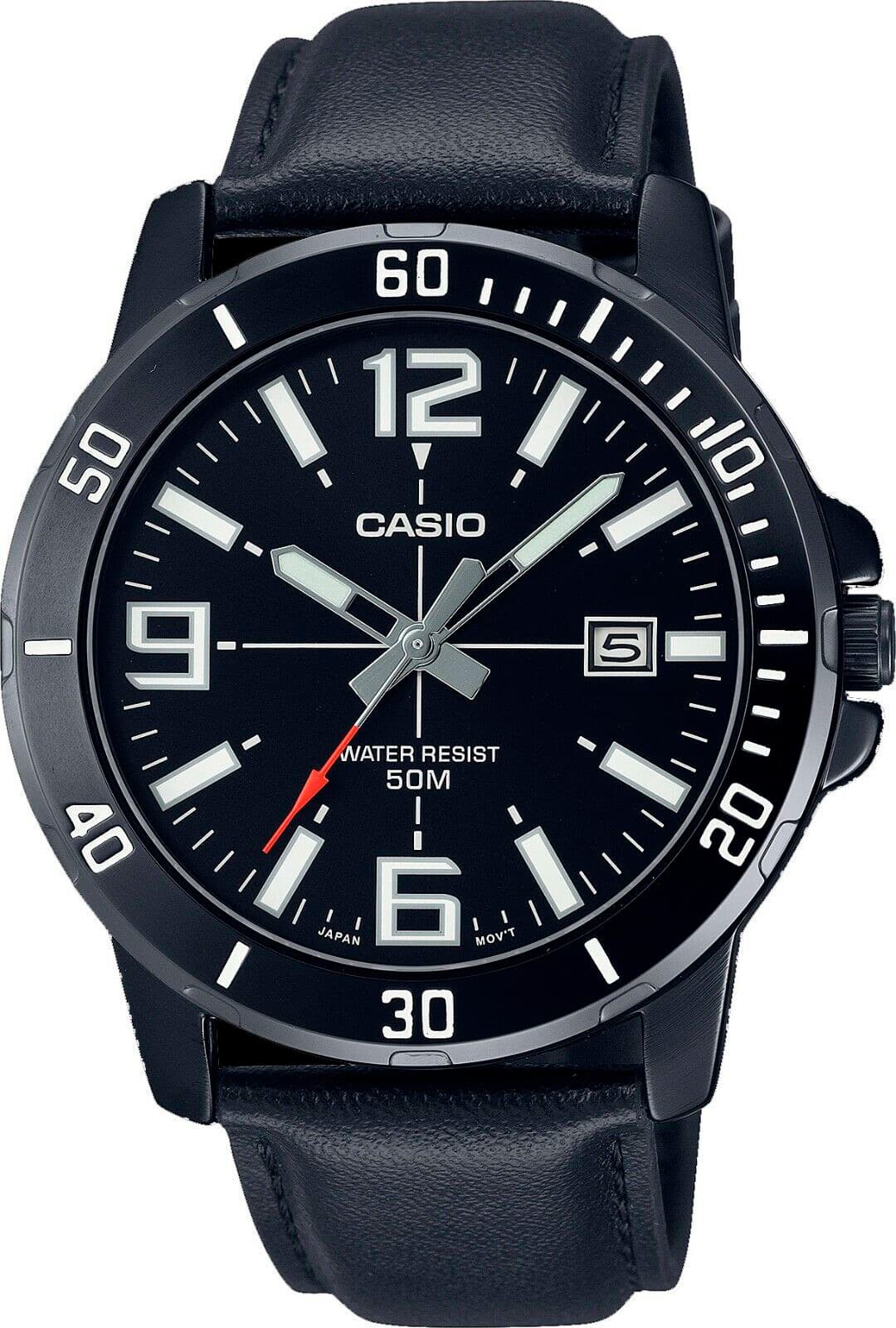 Мъжки аналогов часовник Casio - Casio Collection - MTP-VD01BL-1BVUDF