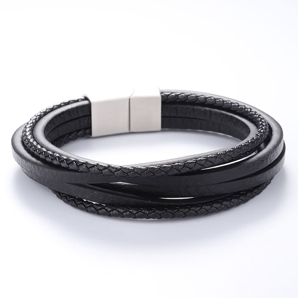 Bratara Neagra Thia Jewelry S. Steel Barbati