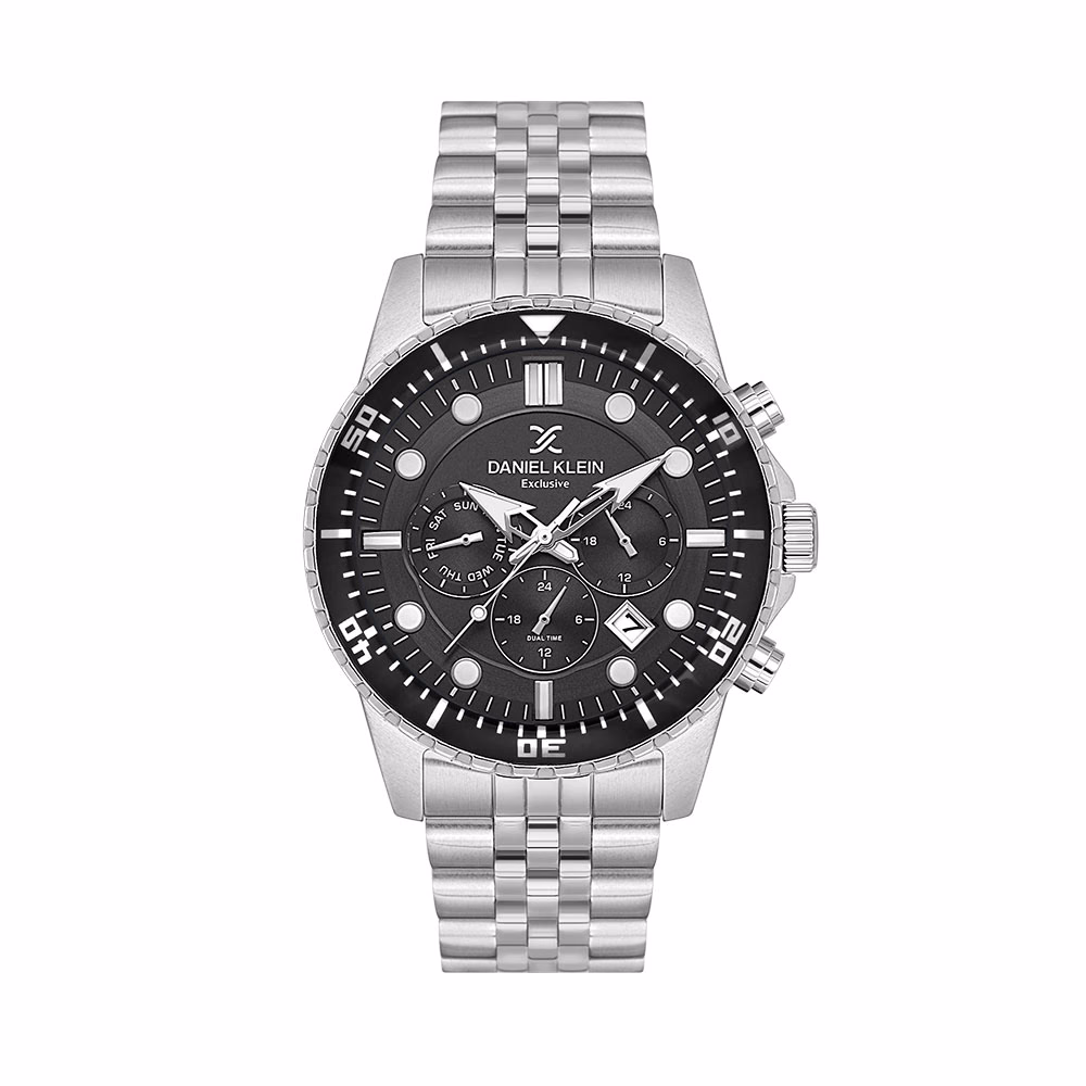 Daniel Klein Exclusive - Ceas Barbatesc Quartz Argintiu DK.1.14233.1