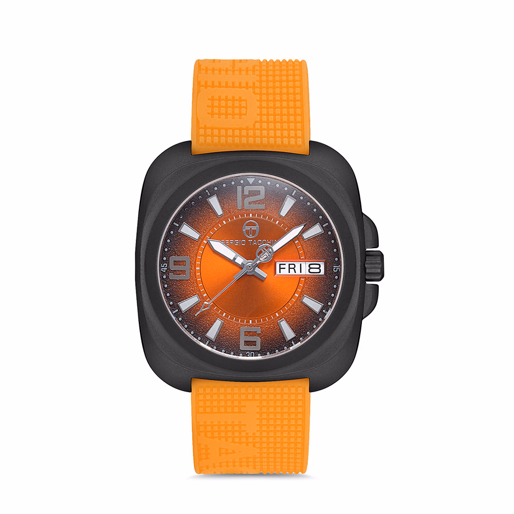 Sergio Tacchini Streamline - Ceas Barbatesc Quartz Portocaliu ST.1.10092.3