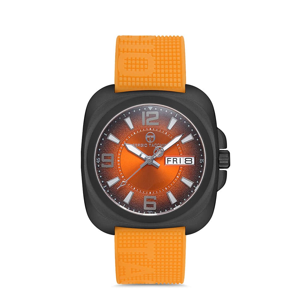 Sergio Tacchini Streamline - Ceas Barbatesc Quartz Portocaliu ST.1.10092.3