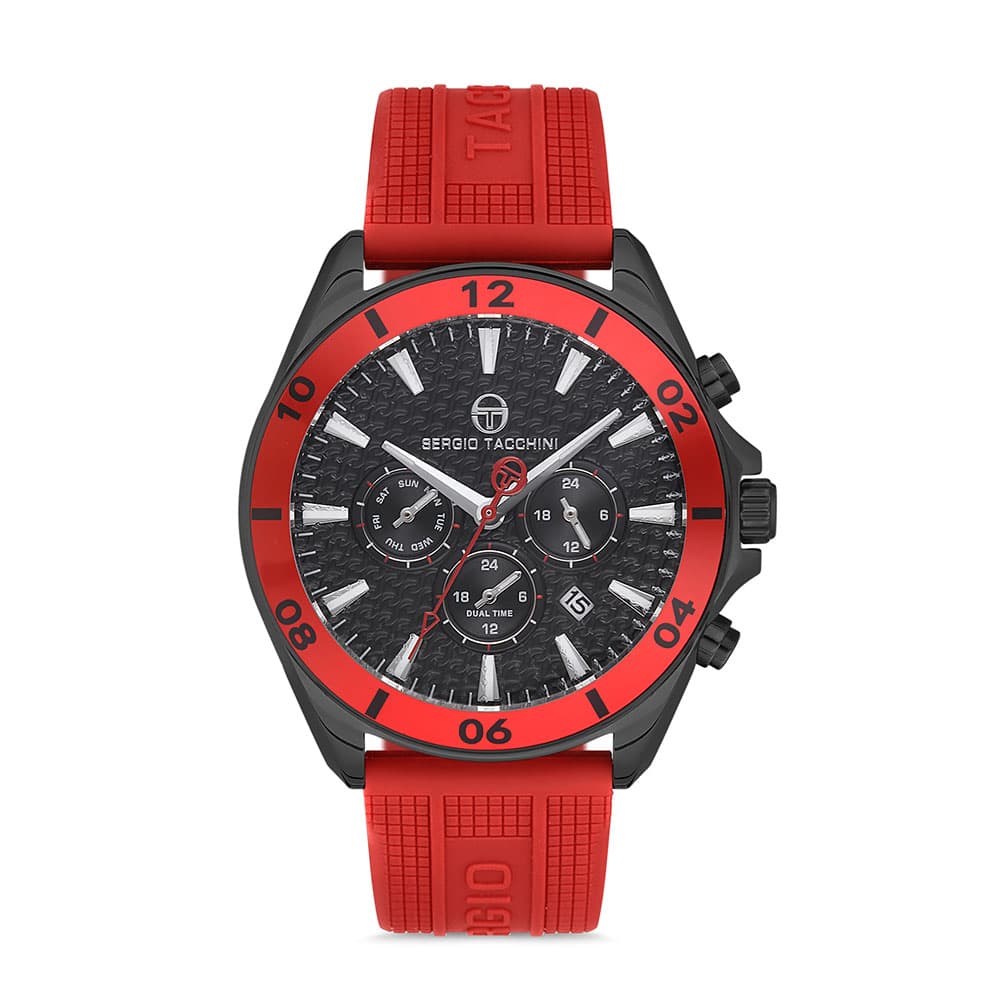 Sergio Tacchini Streamline - Ceas Barbatesc Quartz Rosu ST.1.10088.5