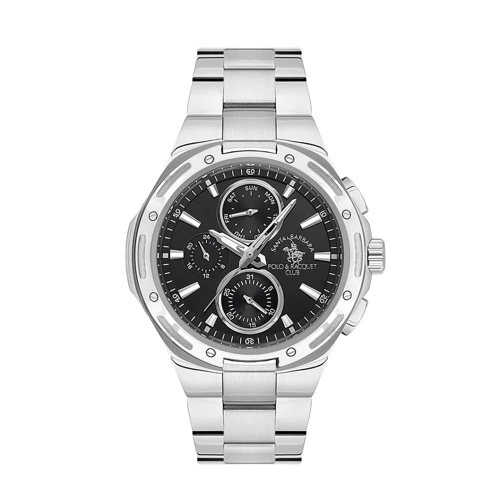 Santa Barbara Polo Prive - Ceas Barbatesc Quartz Argintiu SB.1.10541.2