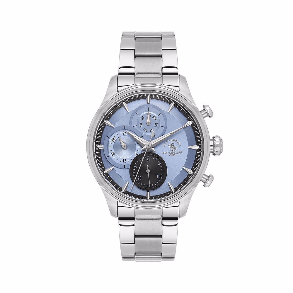 Santa Barbara Polo Legend - Ceas Barbatesc Quartz Argintiu SB.4.10023.6