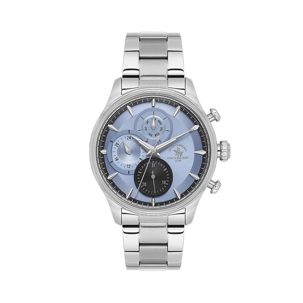 Santa Barbara Polo Legend - Ceas Barbatesc Quartz Argintiu SB.4.10023.6