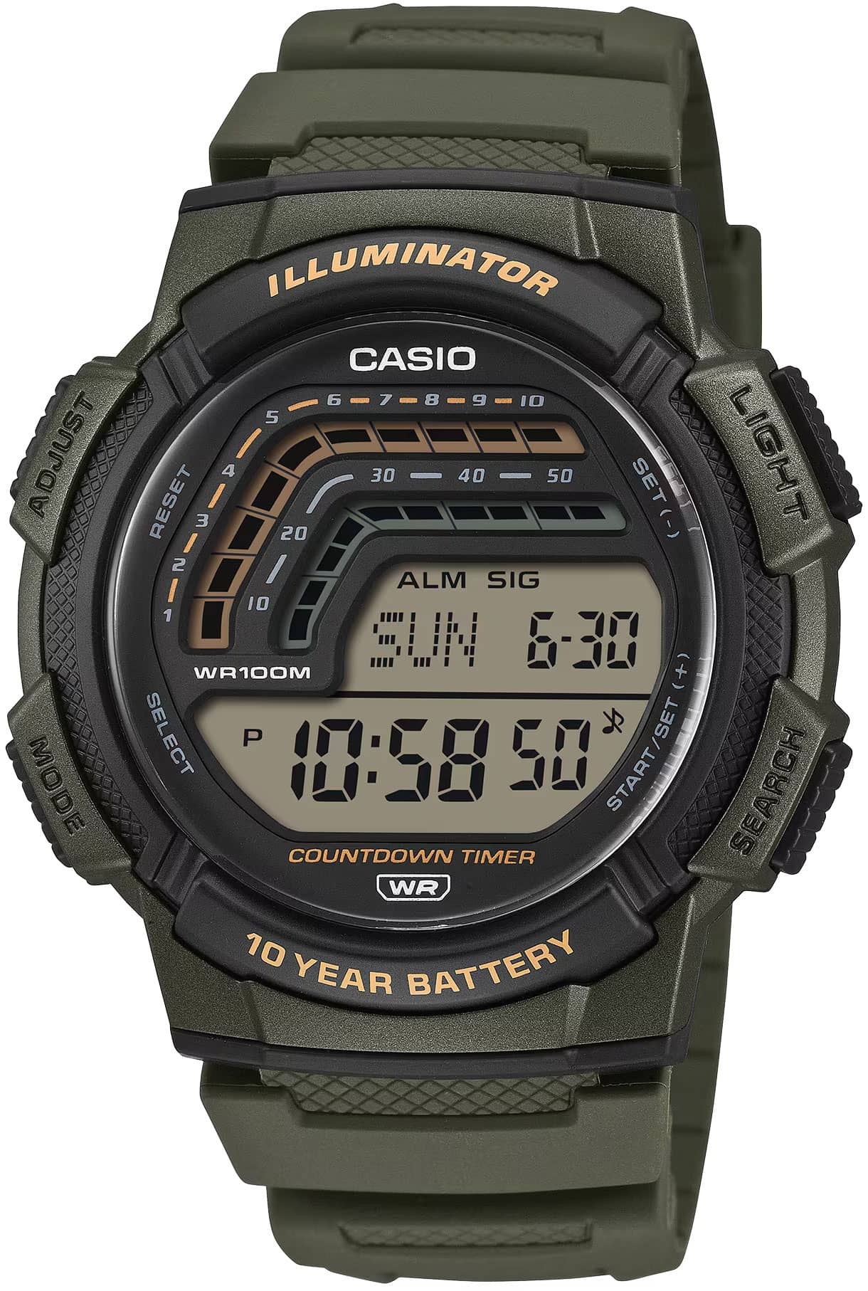 Мъжки часовник Casio - WS-1800-3AVEF