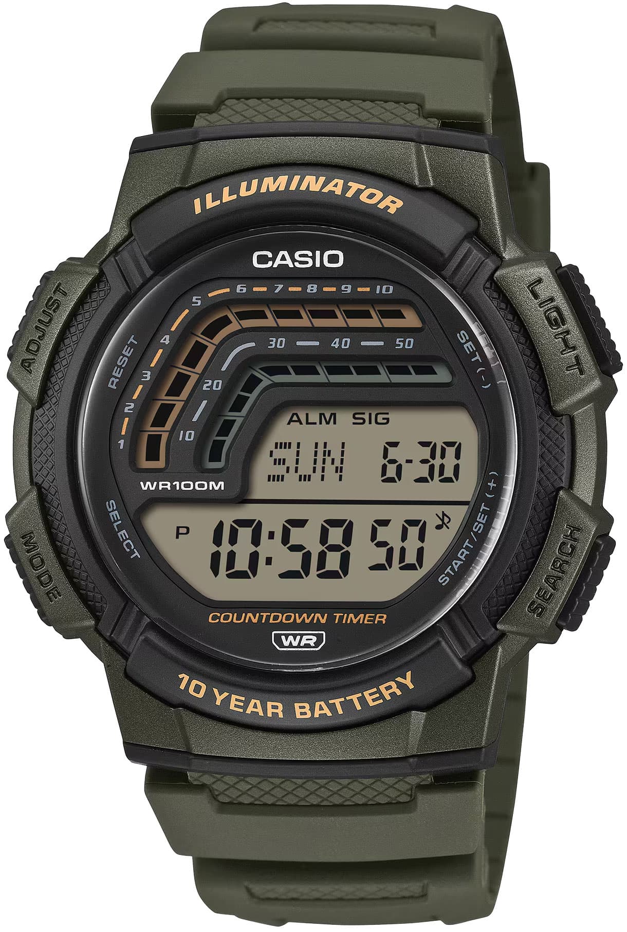 Мъжки часовник Casio - WS-1800-3AVEF