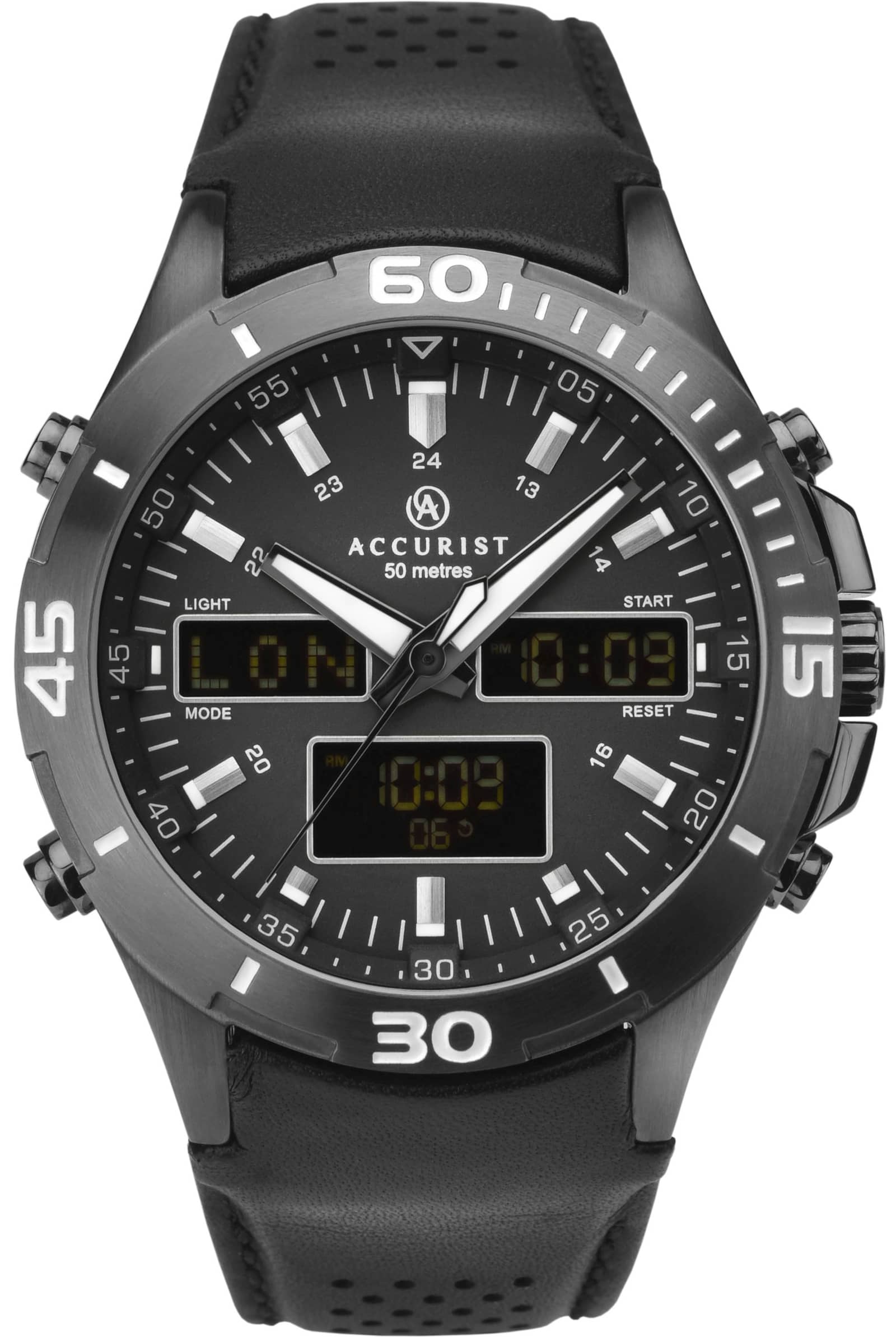 Мъжки аналогов часовник Accurist World Timer - A-7192