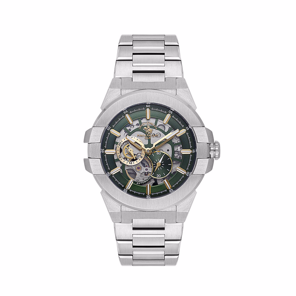 Santa Barbara Polo Legend - Ceas Barbatesc Automatic Argintiu SB.1.10636.4