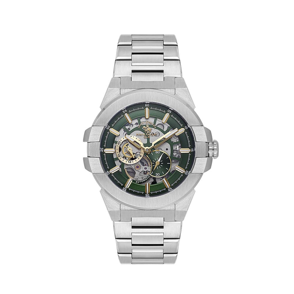 Santa Barbara Polo Legend - Ceas Barbatesc Automatic Argintiu SB.1.10636.4