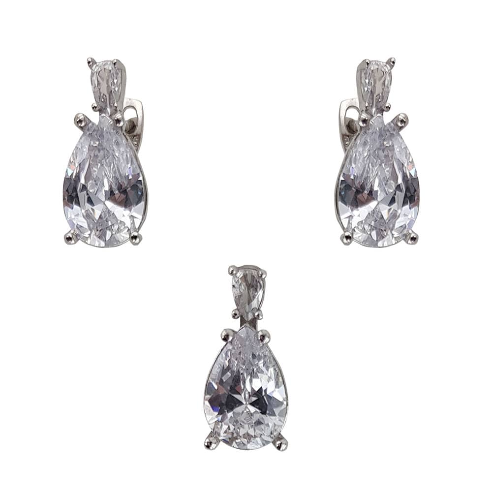 Set argint elegant lacrima Thia