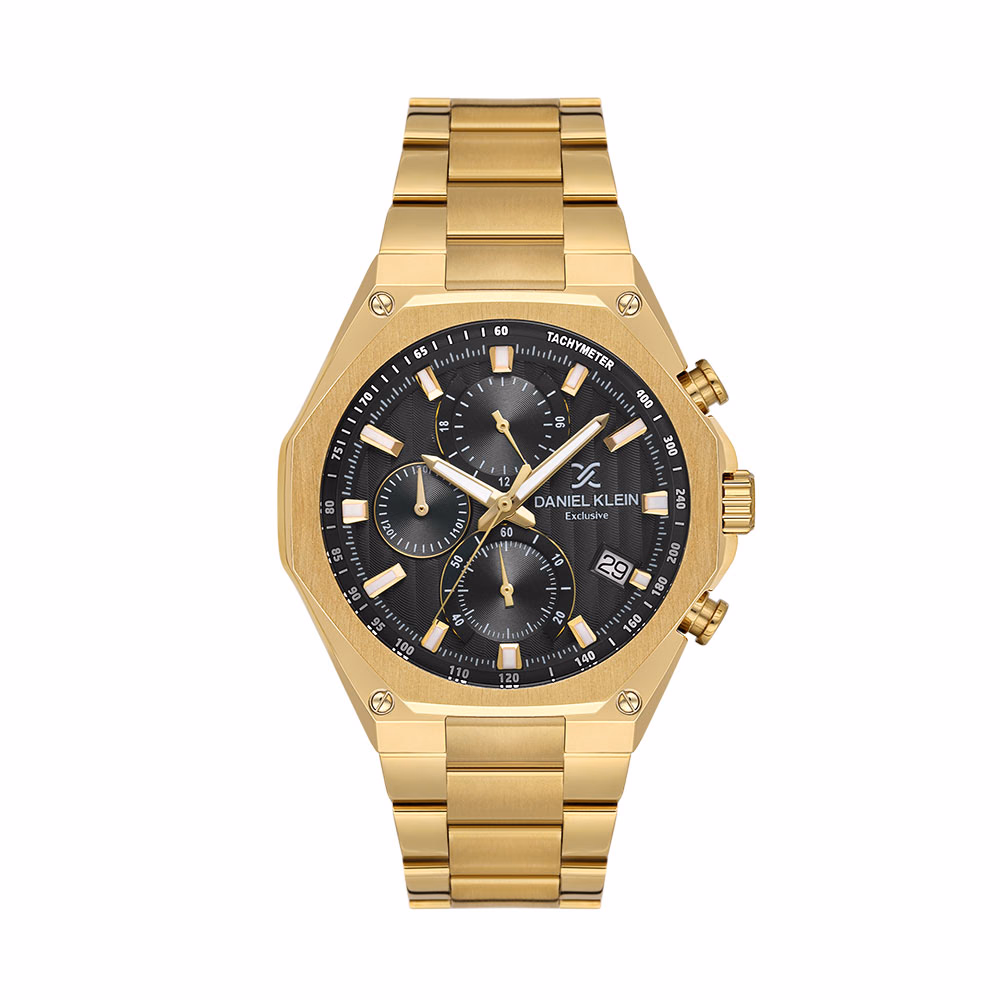 Daniel Klein Exclusive - Ceas Barbatesc Quartz Auriu DK.1.14257-5