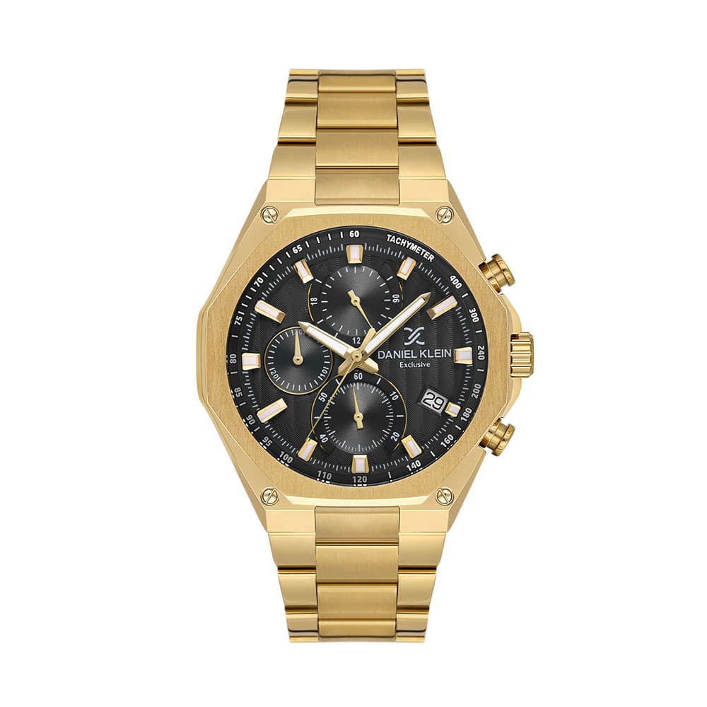 Daniel Klein Exclusive - Ceas Barbatesc Quartz Auriu DK.1.14257-5