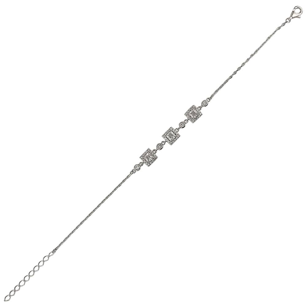Bratara argint eleganta zirconii patrate Giselle