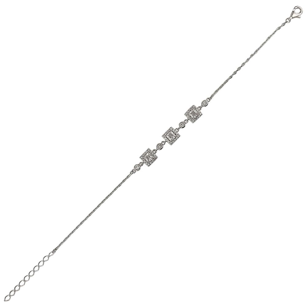 Bratara argint eleganta zirconii patrate Giselle